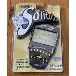 VTG 1999 Radica Big Screen Solitaire Handheld Game Model 8025 - NEW & SEALED
